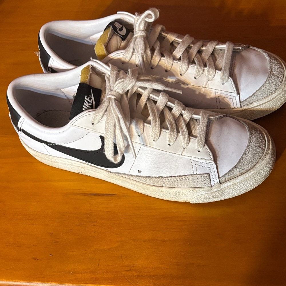Nike White and Black Athletic Shoes